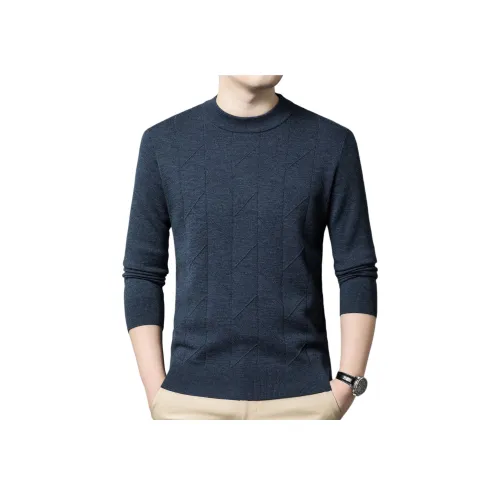 H YXIANG Кашемир Свитер Мужской