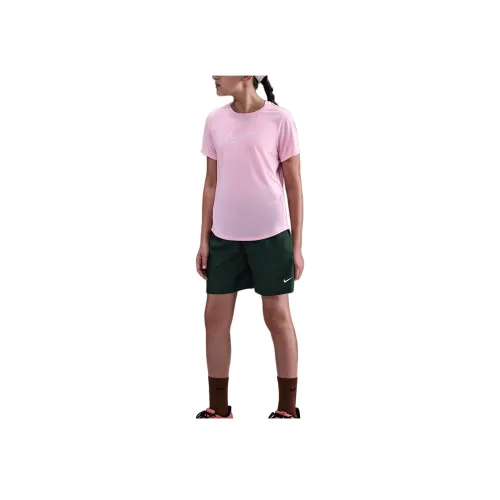 nike Детский Быстросохнущий T-рубашки Dri Fit One Облегающие Подростки