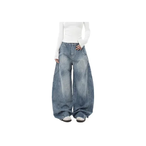 PISYPOX Синие Унисекс Джинсы