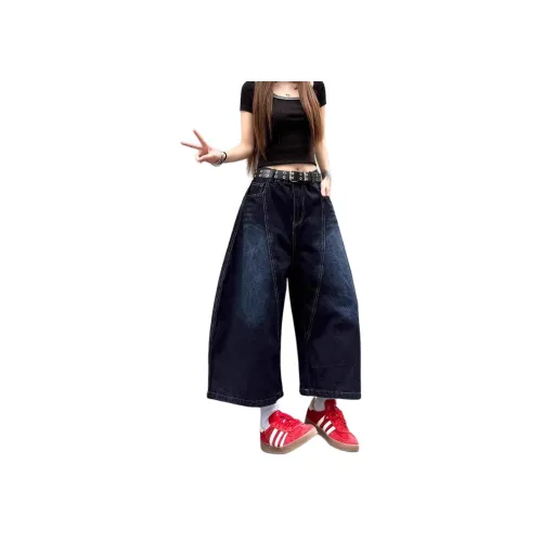 AN Темно-синие женские джинсовые шорты