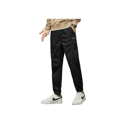 Tonlion Черные Мужские Повседневные Штаны