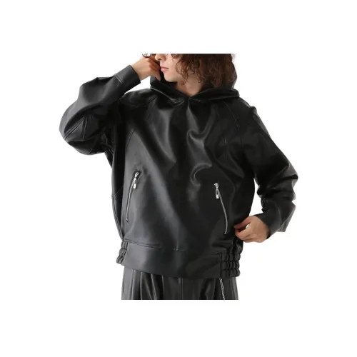 HARE FW24 Leather Jacket Men's Black