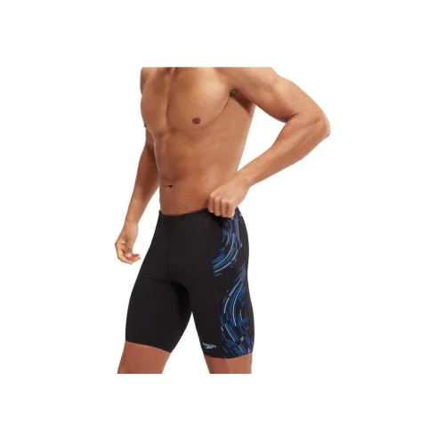 Speedo Плавательные шорты Мужские Черные Синие