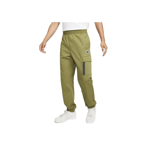 Nike Армейский зеленый Мужские Вязаные Тренировочные Штаны