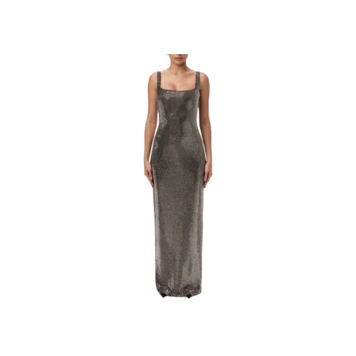 NAKED WARDROBE Rhinestone Tank Column Gown Evening Dress Women's