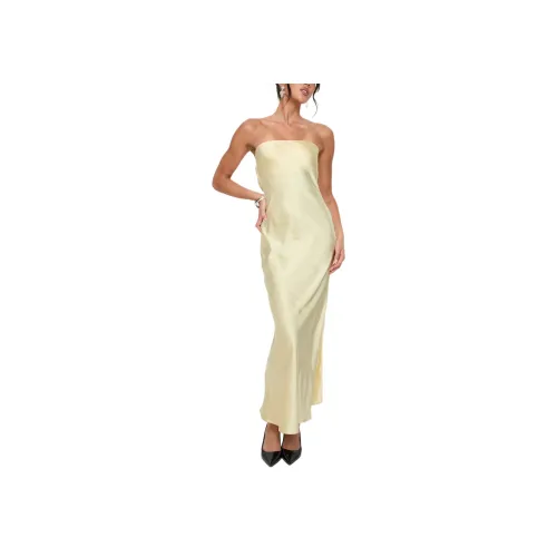 PRINCESS POLLY HALEY Maxi Dress Без рукавов Платье Женское Желтый Желтый