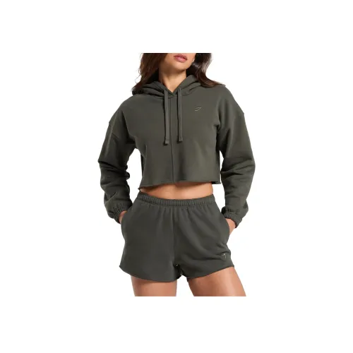 GYMSHARK Толстовка Женская Strength Зеленая