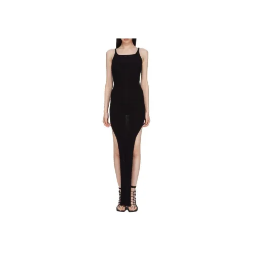 RICK OWENS Черные Женские Слиплатья