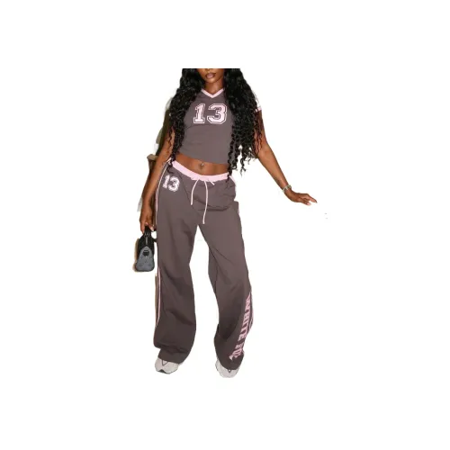 WHITE FOX Track Pants Вязаные Спортивные Брюки Женские