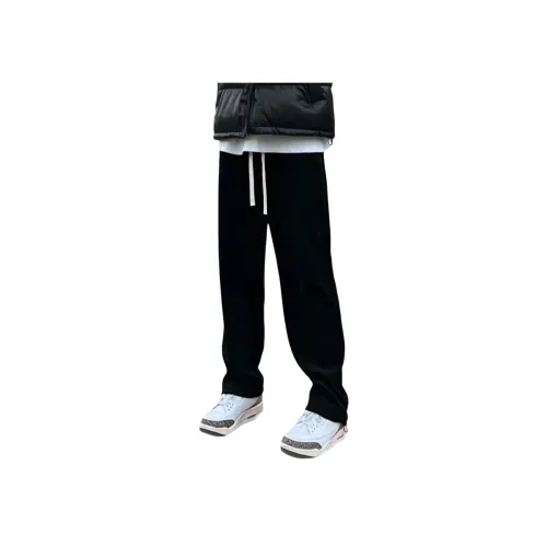 GANGZAI Черные Унисекс Повседневные Штаны