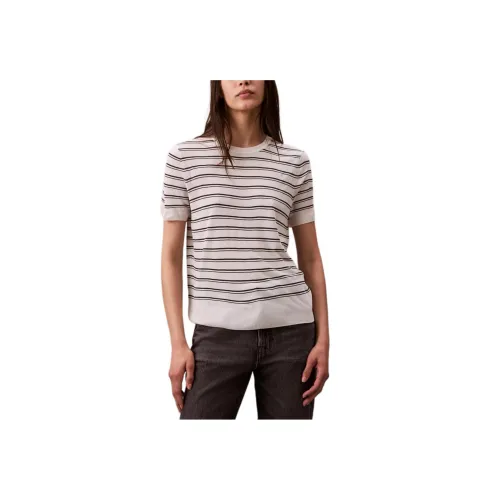 Calvin Klein Белый/Полосы Женские Свитера