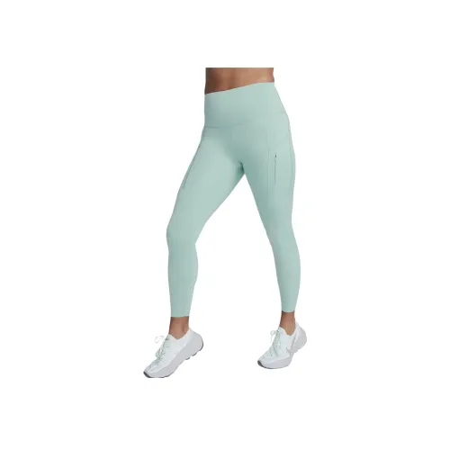 Nike Твердый Поддержка Высокая Талия 7 8 Леггинсы с карманами Женские Зеленые