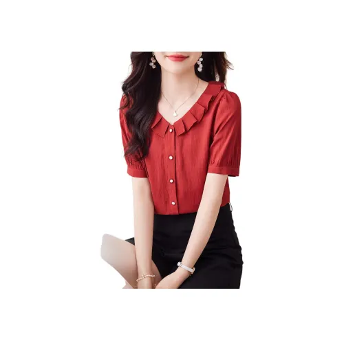 Like The Age Of Water Рубашка Женская Красная