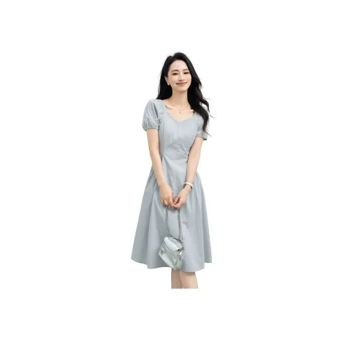 Shavani Летний Короткий Рукав Платье Женское