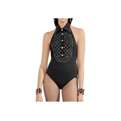 CHANEL Ван-Пис Купальник Женский Черный