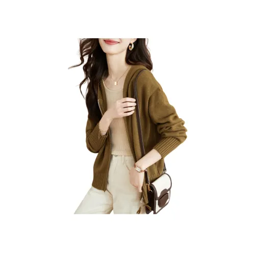 Mo Han Yi Mei Трикотаж Женский Оливково-зеленый