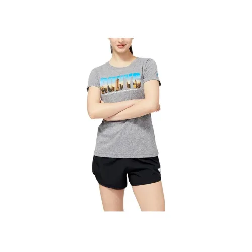 New Balance NYC Marathon Серые Женские Футболки