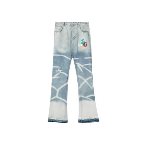 SINKACME Blue Unisex Jeans SINKACME Синий Унисекс Джинсы