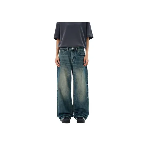 HIPHOPPUNKS Синий Мужской Джинсы