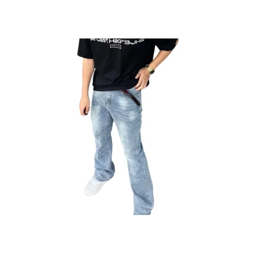 MORii Светло-синие Унисекс Джинсы