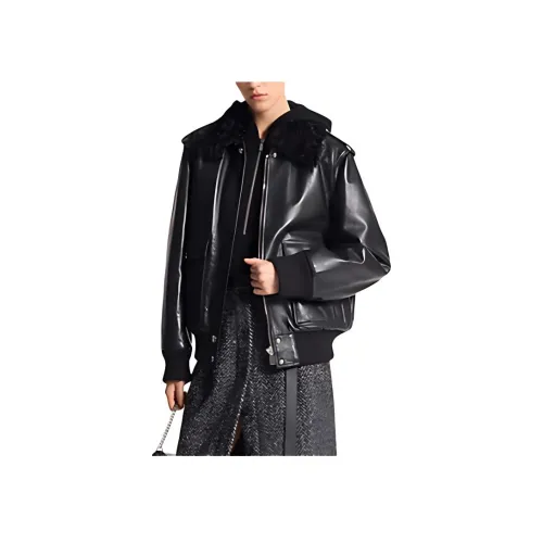 MICHAEL KORS Кожа Куртка Женская Черная