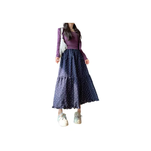 Wen Shan Повседневная Длинная Юбка Женская