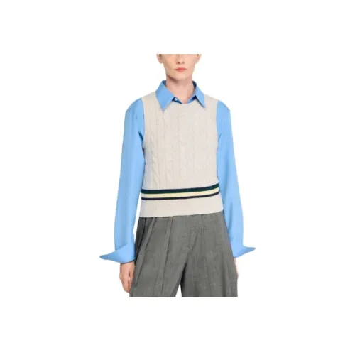 SANDRO Серые Женские Майки