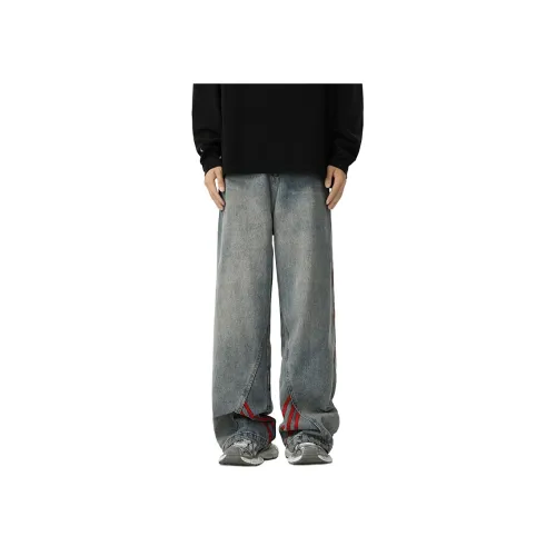 UNDERTIDES Blue Unisex Jeans UNDERTIDES Синий Унисекс Джинсы