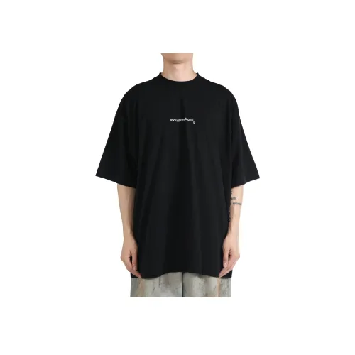 Vetements Черная унисекс футболка