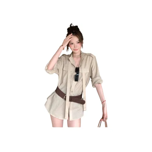 MTHE Хаки Женские Рубашки