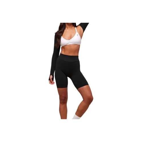 GYMSHARK Черные Женские Короткие Топы