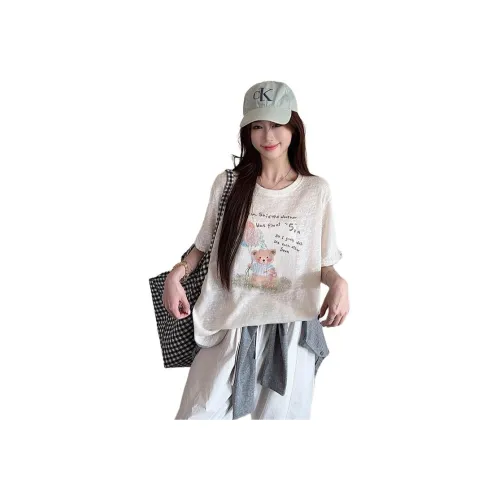 PLANE DRIFT Абрикос Женские T-рубашки