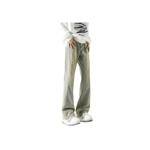 Белый медведь Джинсы Унисекс Желтый Грязь