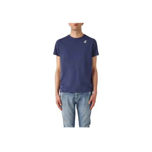 K WAY Синий Мужской T-Рубашки