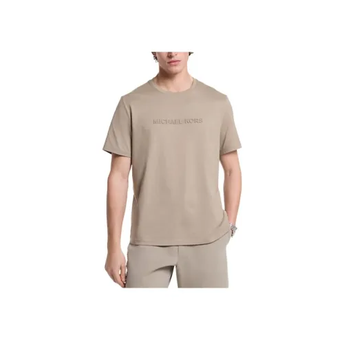 MICHAEL KORS Светло-коричневые Мужские T-рубашки
