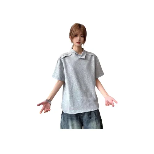 MUCCHIC Мягкий Серый Женские Футболки