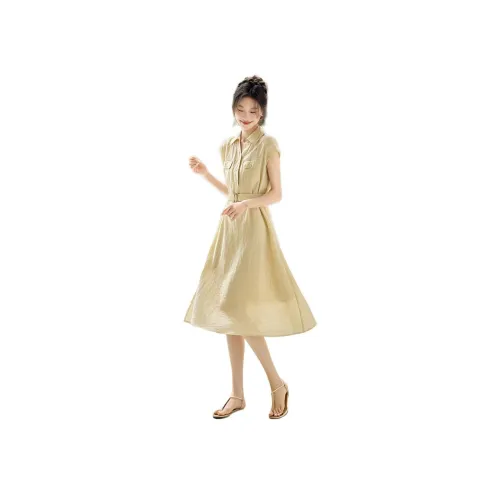 Mo Han Yi Mei Без рукавов Платье Женское