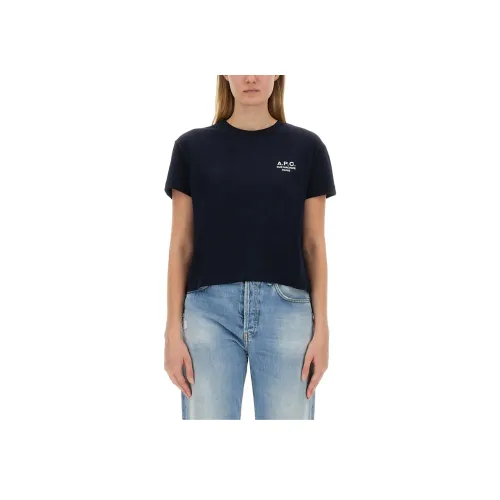 A.P.C Синие Женские Футболки
