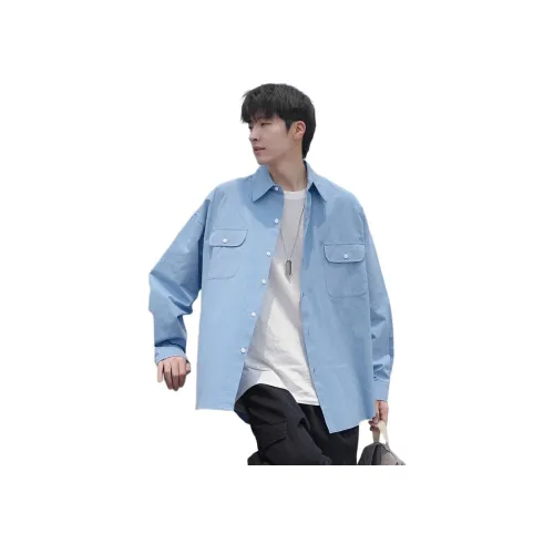 MORii Синий Унисекс Рубашки