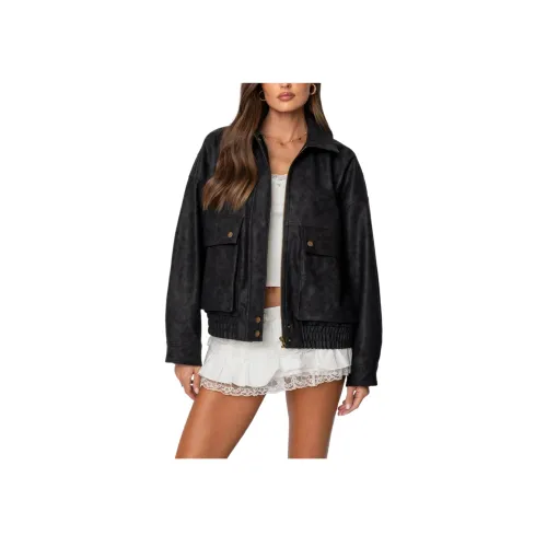 Edikted Cargo Искусственная кожа Bomber Куртка Женская