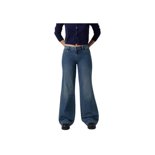 PACSUN Темный индиго Женские Джинсы