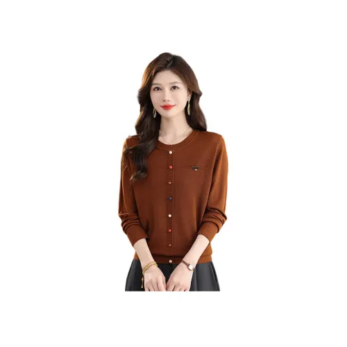 MJ Осенний пуловер длинный с длинными рукавами трикотаж женский