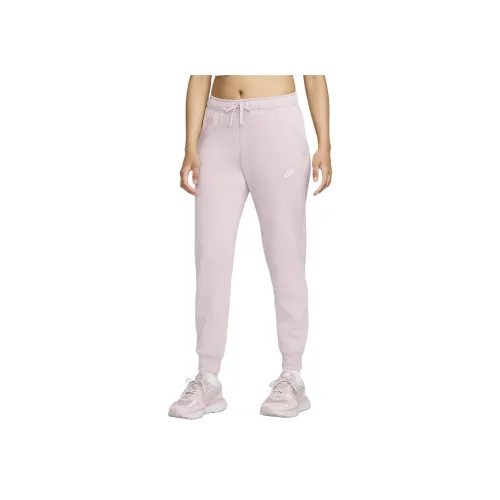 Nike Sportswear Club Вязаные тренировочные штаны женские платиново-фиолетовые