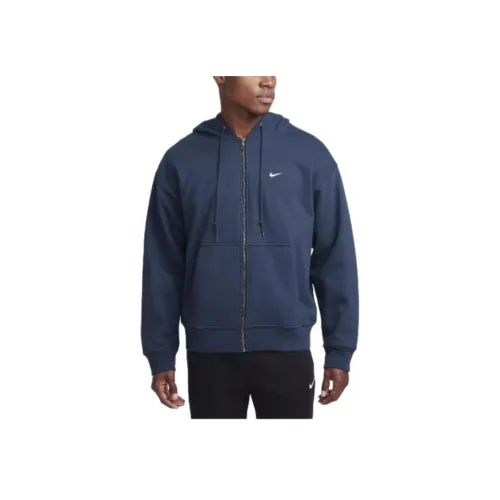 Nike Solo Swoosh Военный стиль Arsenal Глубокий морской синий Мужские Свитшоты
