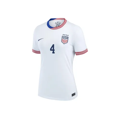 Nike Naomi Girma USWNT 2024 Stadium Away Футбол Джерси Женская Белая