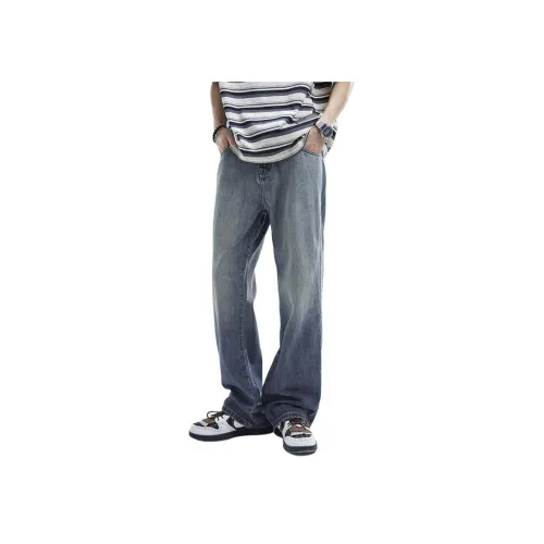 AHAH Джинсы Свободного кроя Мужские Синие