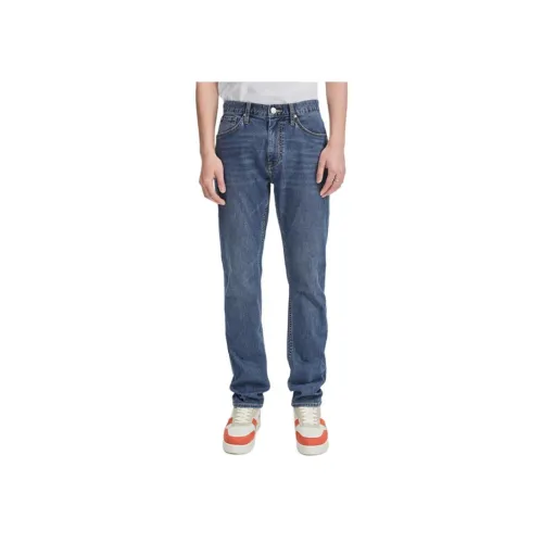 Lee совместный бренд модель Medium Dark Blue Men's Jeans