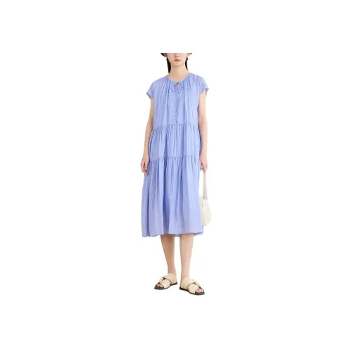 AUM Blue Женские Короткие Платья с Рукавами