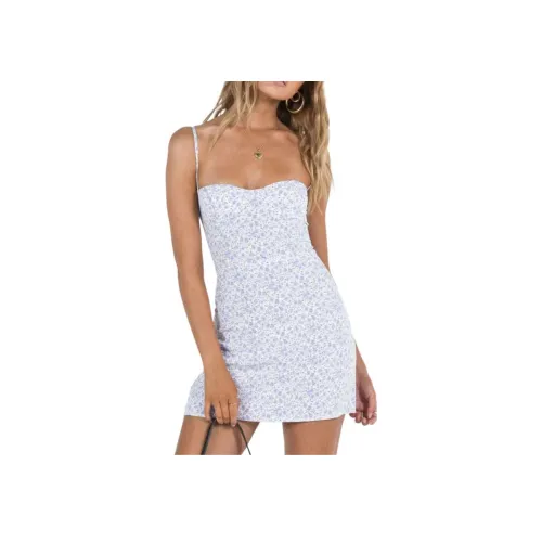 PRINCESS POLLY KENZIE Мини Платье Slip Платье Женское Синее