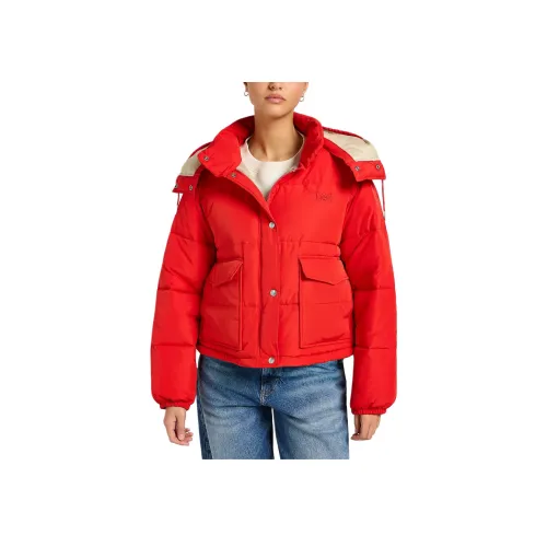 Lee Пуховая куртка Женская Настоящий красный